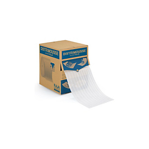 RAJA Scatola dispenser Distrimousse con 259 fogli di film in polietilene espanso pretagliato 32 x 30 cm RAJA Scatola dispenser Distrimousse con 259 fogli di film in polietilene espanso pretagliato 32 x 30 cm