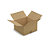 RAJA single wall, brown cardboard boxes, 350x350x200mm - 1