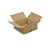 RAJA single wall, brown cardboard boxes, 385x370x140mm - 1