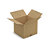 RAJA single wall, brown cardboard boxes, 400x400x340mm - 1