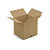 RAJA single wall, brown cardboard boxes, 400x400x400mm - 1