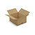 RAJA single wall, brown cardboard boxes, 430x350x200mm - 1