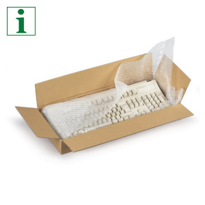 Flat cardboard boxes offer excellent protection for more delicate goods