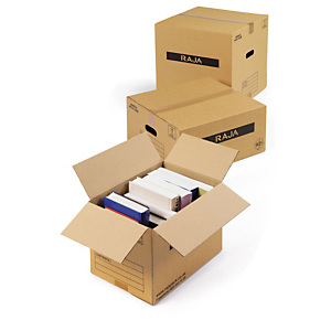 Single-walled moving out boxes are easy to carry