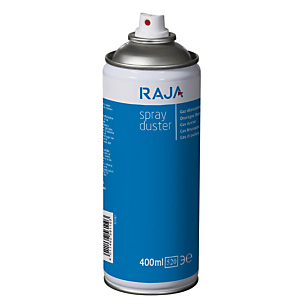 RAJA Spray de aire comprimido, no invertible, libre de HFC, inflamable, 400 ml. RAJA Spray de aire comprimido, no invertible, libre de HFC, inflamable, 400 ml.