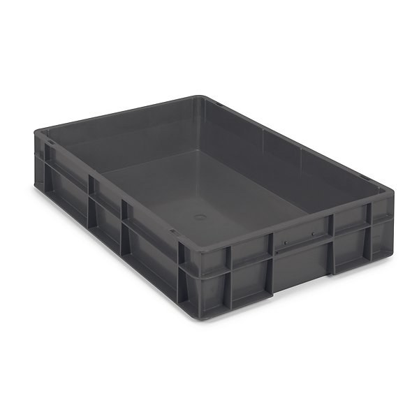 RAJA Stackable Euro Containers and Lids - Black - 4