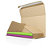 RAJA standard brown panel wrap book boxes with an adhesive strip, 240x180mm - 2