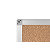 RAJA Tablón de corcho aglomerado, marco de aluminio, 1200 x 900 mm, marrón - 4