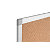 RAJA Tablón de corcho aglomerado, marco de aluminio, 1800 x 900 mm, marrón - 3