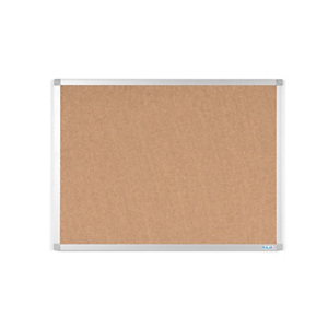 RAJA Tablón de corcho aglomerado, marco de aluminio, 600 x 450 mm, marrón RAJA Tablón de corcho aglomerado, marco de aluminio, 600 x 450 mm, marrón