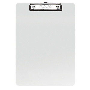 RAJA Tabla de pinza portapapeles, A4, soporte para bolígrafo, PVC, translúcido RAJA Tabla de pinza portapapeles, A4, soporte para bolígrafo, PVC, translúcido