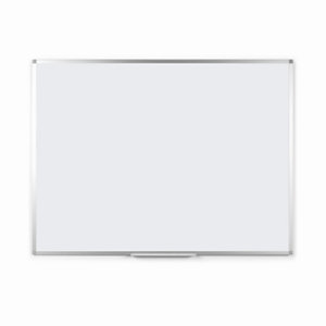 RAJA Tableau blanc magnétique effaçable à sec surface émaillée - 90 x 120 cm - cadre aluminium
