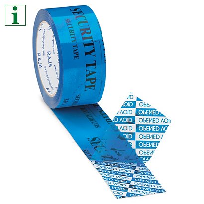 RAJA tamper evident tape, blue pack of 3 - 1