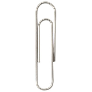 RAJA Trombones acier nickelé 25 mm bout rond - Boîte de 1000 RAJA Trombones acier nickelé 25 mm bout rond - Boîte de 1000