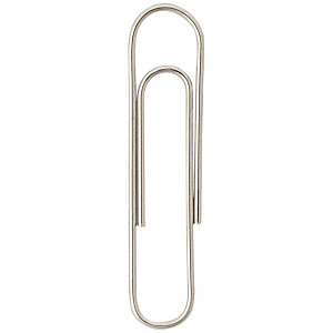 RAJA Trombones acier nickelé 25 mm bout rond - Boîte de 100 RAJA Trombones acier nickelé 25 mm bout rond - Boîte de 100
