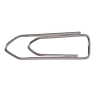 RAJA Trombones acier nickelé 32 mm bout chevron - Boîte de 100 RAJA Trombones acier nickelé 32 mm bout chevron - Boîte de 100