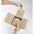 RAJA Étui emballage postal carton brun avec fermeture adhésive - 14 x 12,5 cm - 1 à 4 CD ou jeux vidéo - Lot de 25 - 3