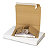 RAJA Étui emballage postal carton brun avec fermeture adhésive - 21 x 15 cm - Livre,  jeux vidéo, photo - Lot de 25 - 1