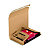 RAJA Étui emballage postal carton brun avec fermeture adhésive - 28 x 22 cm - Livre, tablette - Lot de 25 - 1