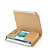 RAJA Étui emballage postal carton brun avec fermeture adhésive - 33 x 25 cm - Livre, tablette, cadre - Lot de 25 - 1