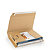 RAJA Étui emballage postal carton brun avec fermeture adhésive - 33 x 25 cm - Livre, tablette, cadre - Lot de 25 - 2