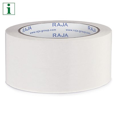 RAJA vinyl packaging tape, white, 48mmx66m, pack of 36 - 1