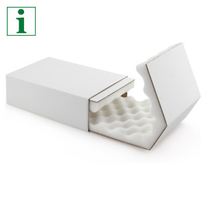 RAJA white foam slider postal boxes RAJA white foam slider postal boxes