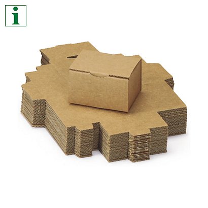 RAJAPOST mini brown postal boxes, 60x43x35mm