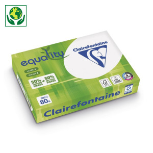 Ramette papier recyclé A4 80g Equality CLAIREFONTAINE