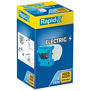Rapid Agrafes acier galvanisé pour agrafeuses 5020e et 5025e - 2 Paquets de 1500 Agrafes Rapid Agrafes acier galvanisé pour agrafeuses 5020e et 5025e - 2 Paquets de 1500 Agrafes