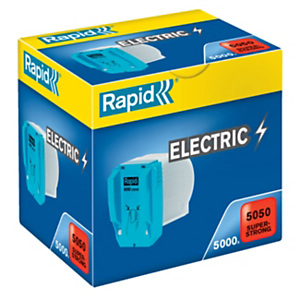 Rapid Agrafes R5050 pour agrafeuse électrique - Capacité 50 feuilles - Cassette de 5000 Rapid Agrafes R5050 pour agrafeuse électrique - Capacité 50 feuilles - Cassette de 5000