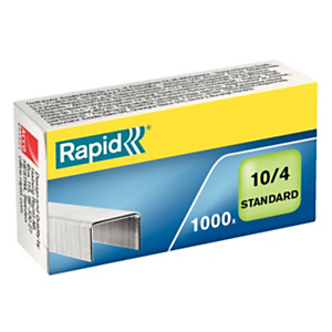 Rapid Agrafes Standard N°10 en acier galvanisé - Capacité 10 feuilles - Boîte de 1000 Rapid Agrafes Standard N°10 en acier galvanisé - Capacité 10 feuilles - Boîte de 1000