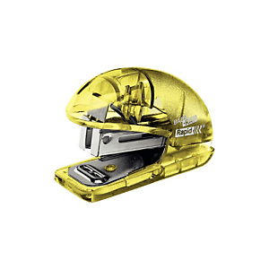Rapid BabyRay F4 Mini cucitrice Colour'Ice, Giallo traslucido Rapid BabyRay F4 Mini cucitrice Colour'Ice, Giallo traslucido