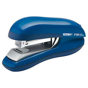 Rapid F30 FlatClinch Grapadora de escritorio, 30 hojas de 80 g, metal, azul