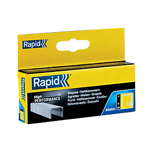 Rapid Grapas, 13/6 mm, acero galvanizado Rapid Grapas, 13/6 mm, acero galvanizado