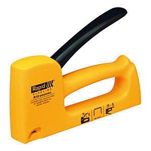 Rapid Pistolet agrafeur cloueur HobbyTacker R13E ergonomique compatible avec les agrafes 13/4 et 13/8 - Jaune