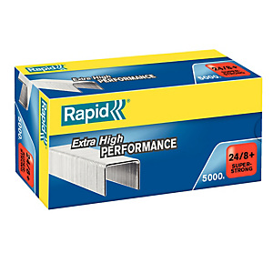 RAPID Punti Rapid Super Strong - 24/8+ - acciaio zincato - metallo RAPID Punti Rapid Super Strong - 24/8+ - acciaio zincato - metallo