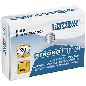 Rapid Strong Grapas pequeñas 21/4 galvanizadas Rapid Strong Grapas pequeñas 21/4 galvanizadas