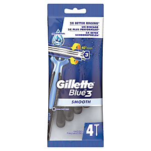 Rasoirs jetables Gillette Blue 3, le blister de 4 Rasoirs jetables Gillette Blue 3, le blister de 4