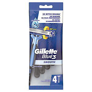 Rasoirs jetables Gillette Blue 3, le blister de 4
