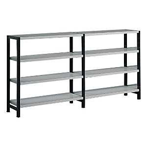 Rayonnage bas léger universel acier époxy tôlé à claire-voie