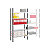 Rayonnage industriel Easy Clip 250 - Polyvalent - H. 200 x L. 125 x P. 50 cm - Elément Départ - 1