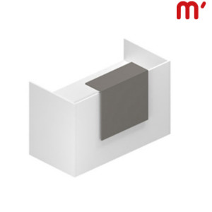 Reception BeCome 1 bancone da 160 cm, Ingombro totale 165 x 82,5 x 105 cm, Bianco/Tortora Reception BeCome 1 bancone da 160 cm, Ingombro totale 165 x 82,5 x 105 cm, Bianco/Tortora