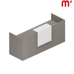 Reception BeCome 3 banconi da 80 cm, Ingombro totale 245 x 82,5 x 105 cm, Tortora/Bianco Reception BeCome 3 banconi da 80 cm, Ingombro totale 245 x 82,5 x 105 cm, Tortora/Bianco
