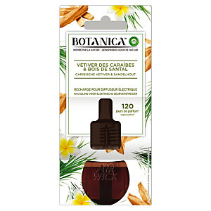 Recharge pour diffuseur de parfum Botanica vétiver bois santal 19 ml