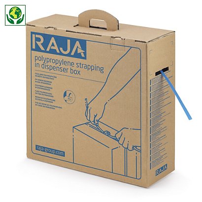 Recharge feuillard polypropylène pour boîte distributrice RAJA 12 mm x 750 m - 1