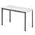 Rechthoekige tafel 120 x 60 cm grijs legblad / grijze poten - 1