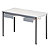 Rechthoekige tafel 120 x 60 cm grijs legblad / grijze poten - 3