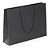 Recycled Kraft paper gift bags with paper handles, black, 250x300x90mm, pack of 12 - 2