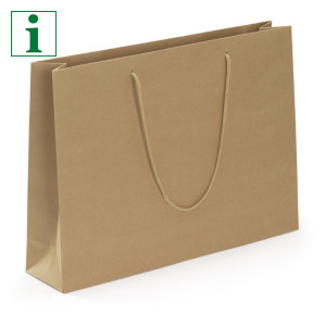 Recycled Kraft paper gift bags with paper “rope” handles